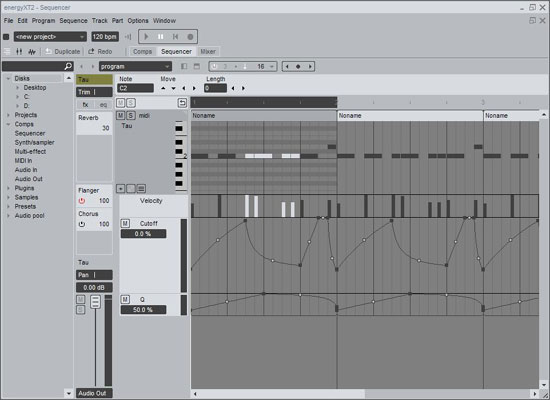 Linux audio sequencer