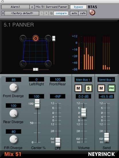 Neyrinck Intros Mix 51 Surround Panning and Mixing Plug-In for Pro Tools LE/M-Powered Systems