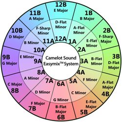 Camelot mixed in key harmonic mixing