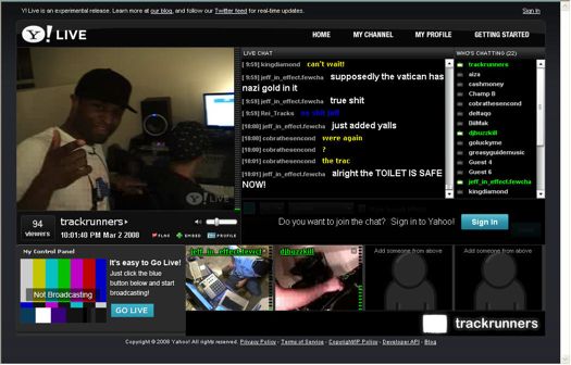 Trackrunners on Yahoo Live