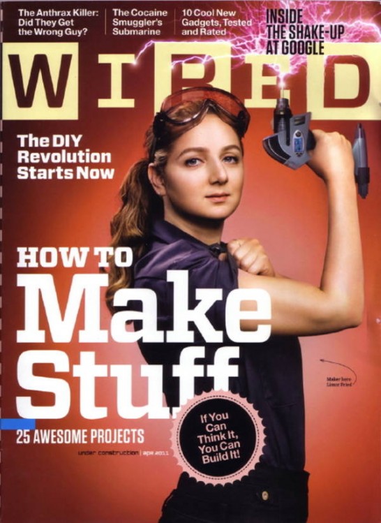 Limor Fried on the cover of Wired