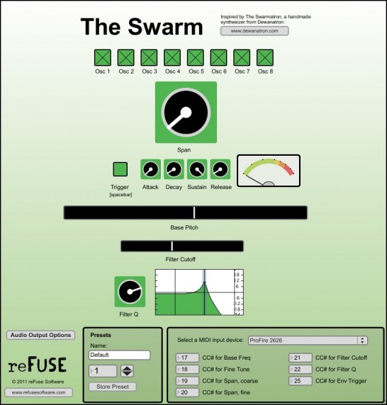 The Swarm Inspired by Trent Reznor's Swarmatron synthesizer