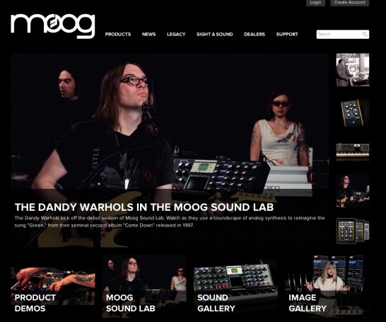 Moog Music website
