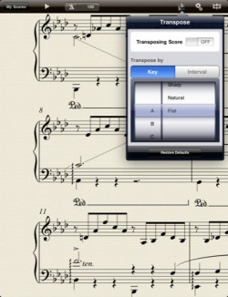 Avid Scorch iPad Score Reader