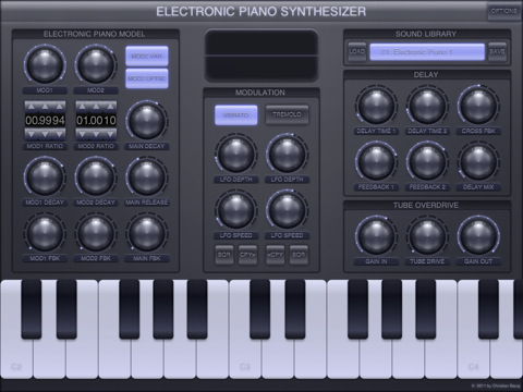 electronic piano synthesizer