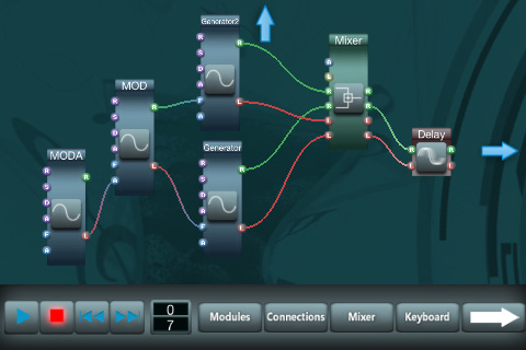 midiPhon modular synthesizer for iOS