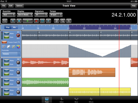 Meteor Multitrack for the iPad