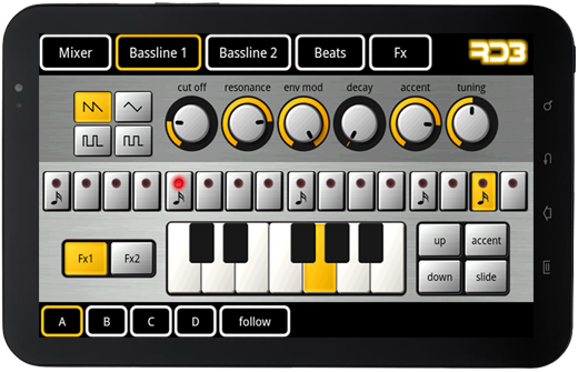 Android Tablet Virtual Music Studio