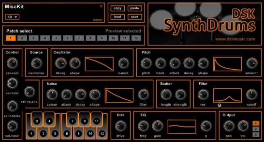 Free synth drums plugin