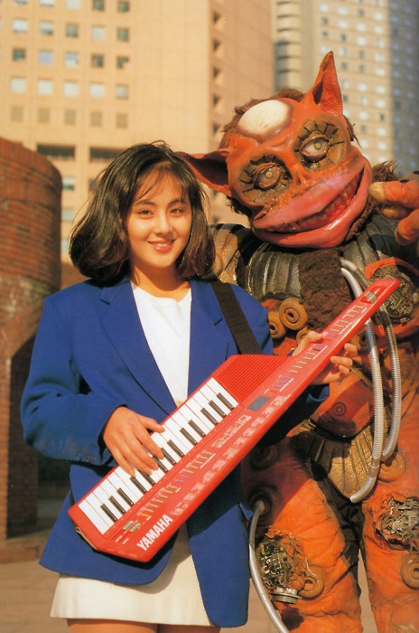 Caption This - The keytar babe + Japanese Monster edition