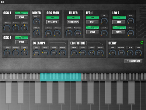 free software synthesizer for iPad, iPhone