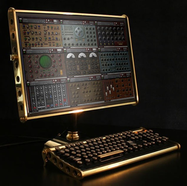 Steampunk synthesizer collection - Music Laboratory Machines