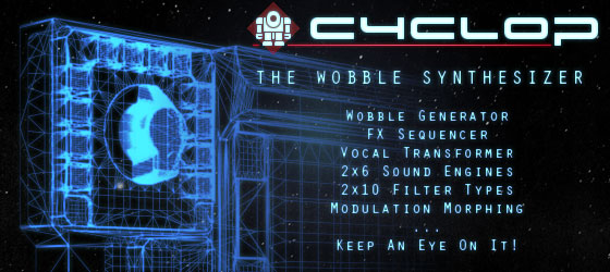 Cyclop dubstep bass synthesizer