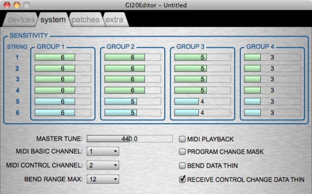 Destruction Sick person learn Software Editor For Roland GI-20 GK-MIDI Guitar Interface – GI20Editor 2.0  – Synthtopia