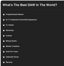 Best DAW Poll