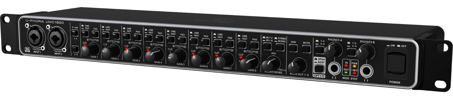 Behringer Intros $200 U-PHORIA UMC1820 Audio/MIDI Interface