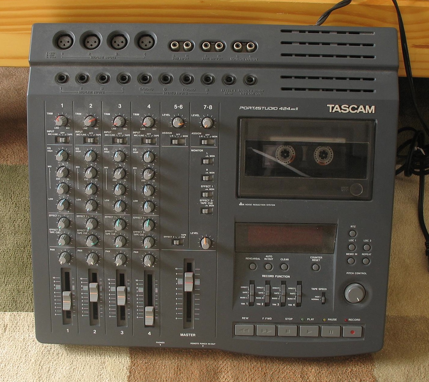 insert tape tascam 424 mkii