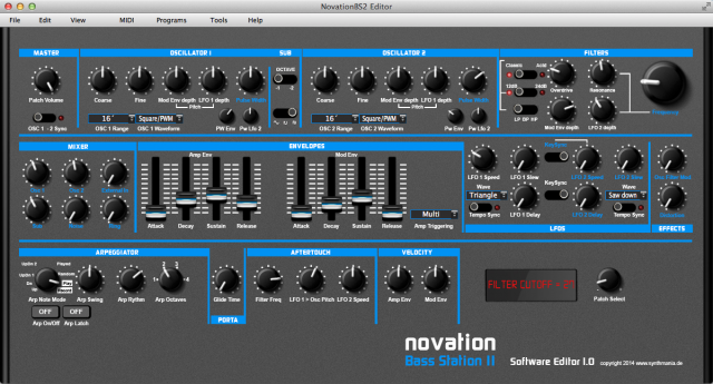 Novation Bass Station 2 Editor For Mac, Windows – Synthtopia