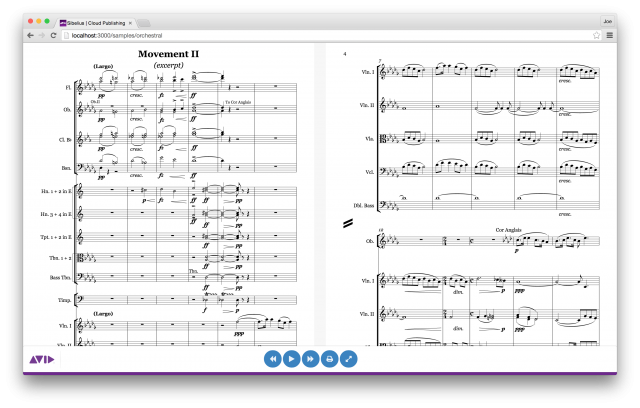 Sibelius screenshot 2