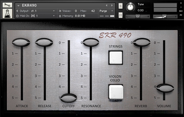 Elka String Machine EKR490 Strings Machine For Kontakt Inspired By Classic Elka Rhapsody ...