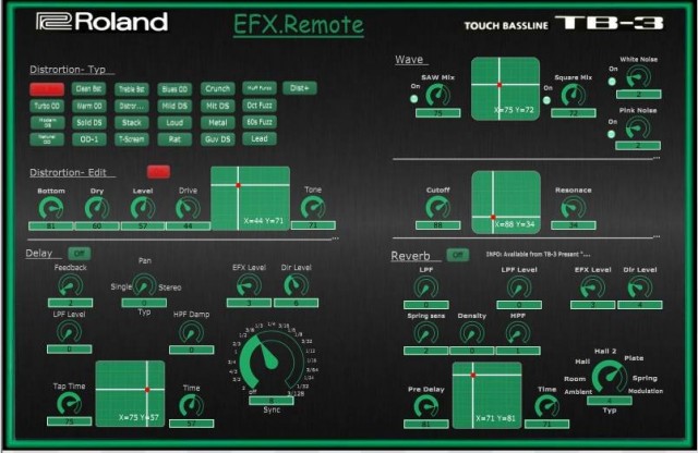 EFX.Remote-roland-tb-3-editor
