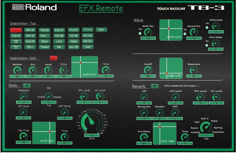 Editor For The Roland Aira TB-3 Synthesizer – Synthtopia