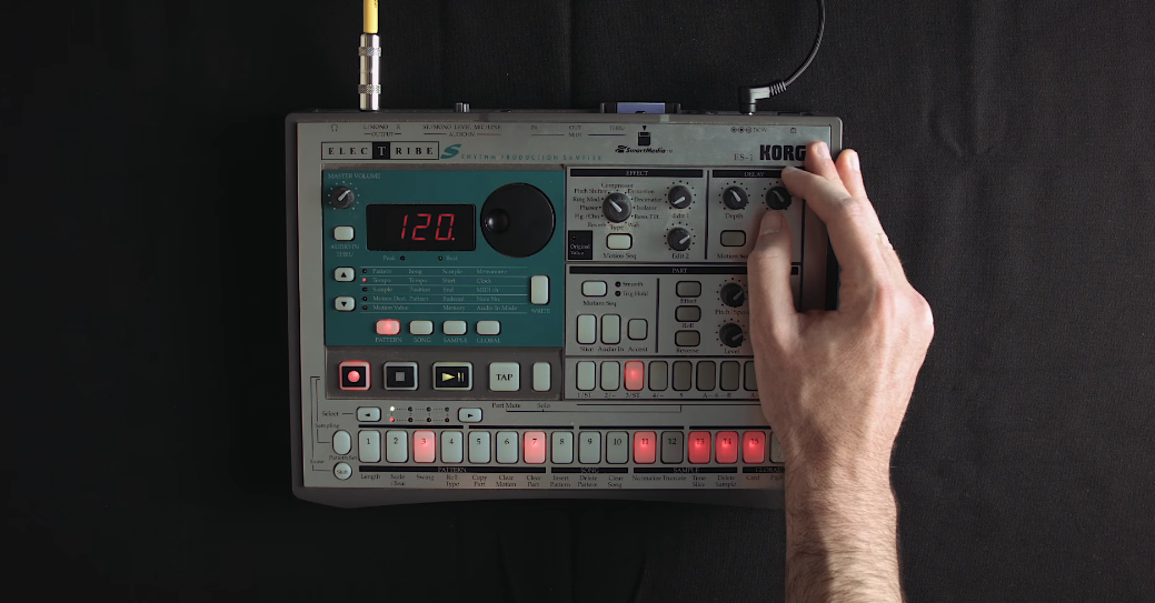 Drum Kits From Junk With A Korg Electribe ES-1 Sampler – Synthtopia