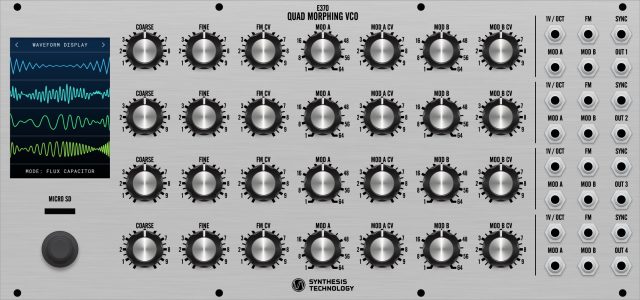 Synthesis Technology Quad Morphing VCO, Cloud Terrarium VCO Now ...
