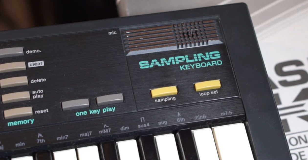 Making A Complete Track With A Vintage Casio SK-1 Sampling 