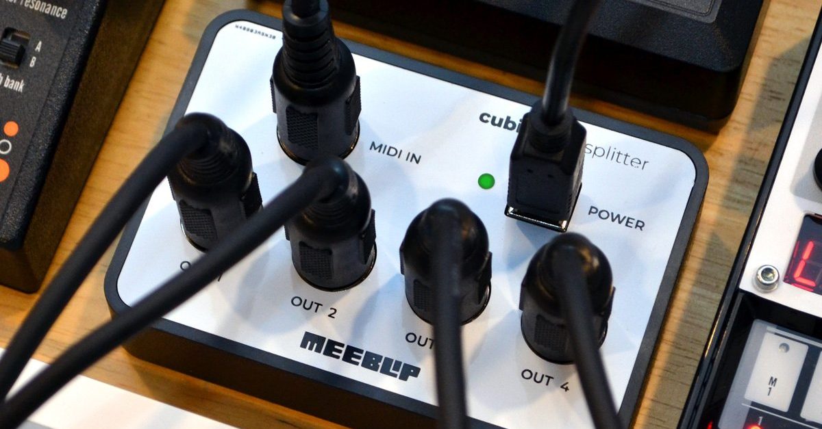 MeeBlip cubit duo: USB MIDI interface and MIDI thru