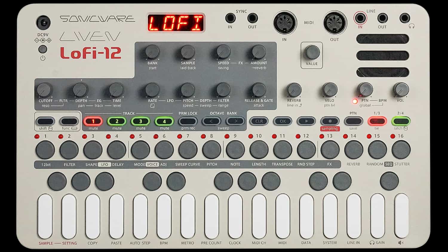 Sonicware LIVEN Lofi-12 Sample Player / Groovebox – Synthtopia