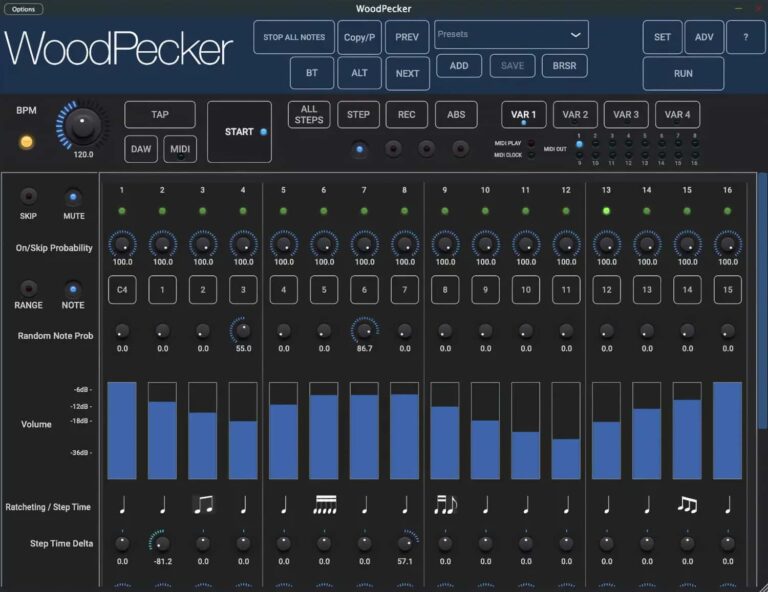 WoodPecker MIDI V2 Sequencer Now Available For iOS, Mac – Synthtopia