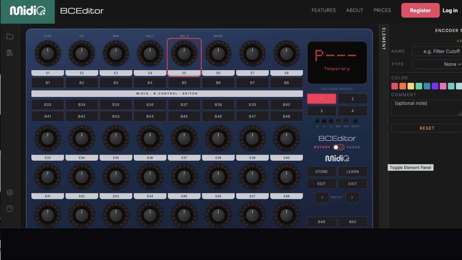 Free Editor For The Behringer BCR2000 & BCF2000 MIDI Controllers
