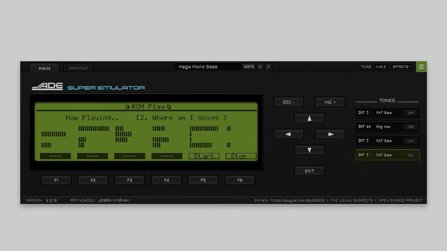 Roland JD-990 Emulator, JADE, Now In Development (Sneak Preview)